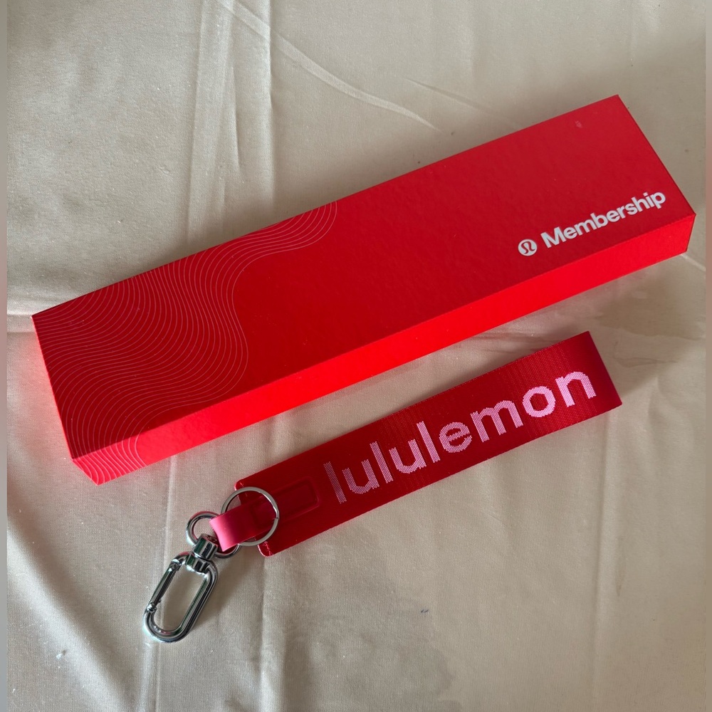 Lululemon collective pinnacle member - Red Keychain with Box